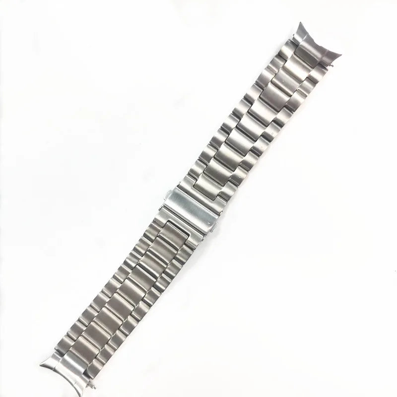 Three Bead Titanium Alloy Strap for Samsung for Galaxy Watch 4/5 Curved End Metal Bracelet Wrist Band for 44mm & 40mm No Gaps