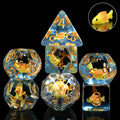 Custom DND Dice Set Resin Polyhedral Square 16mm Dice for Dungeons and Dragons Game
