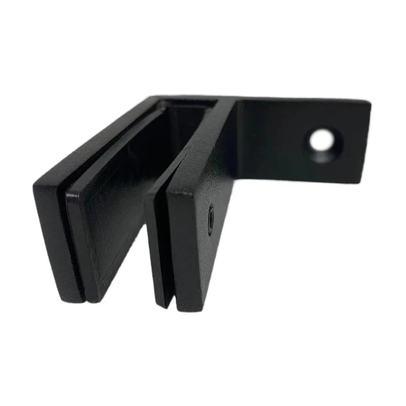 Condibe Glass Fence Wall Mounting Glass to Glass Black Corner Connector