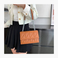 2023 Latest Design Luxury Women's PU Purses Chain Shoulder Crossbody with Candy Pattern Hand Lattice Capacity Lady Accessory