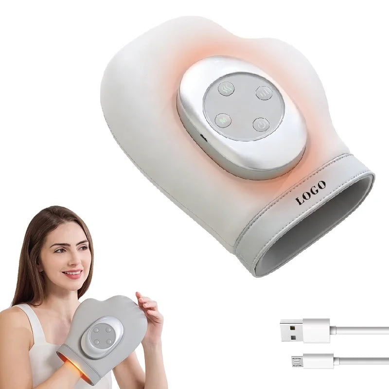 3 Massage Modes Electric Hand Massage Gloves Heat Compression Relief Muscles Pressure Hand Massager Finger Palm Massager