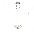 Silver Table Number Holder Stand Place Card Holder for Wedding Party Office Paper Memo Menu Note Clips