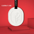 Wholesale Oval Scented Ceramic Carnation Hanging Home Car Wardrobe Aroma Air Freshener Plaster Fragrance Essential Oil Diffuser