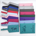 Factory Wholesale Cheaper Design PU Leather Passport Cover with Luggage Tag Passport Holder and Luggage Tag Set