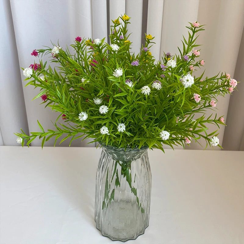 Competitive Price 5-branch Water Grass  Babysbreath Plant  Garden Decorative