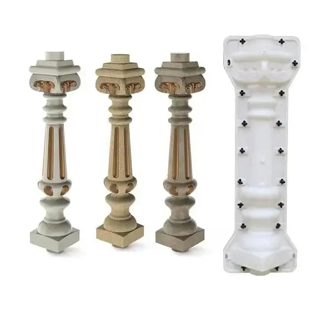 2023 New Design Precast Plastic Decorative Cowpea Shape Concrete Baluster Mold for Sale