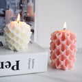 Morning Glory Pillar Handmade Eco-Friendly Silicone Candle Mold with Aromatherapy Design OPP Bag Packaging