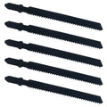 5Pcs/set T111B Hcs 12Tpi Grade Jig Saw Blades Straight Cut for Epoxy Hardwood Softwood Laminated Boards Insulated Heat Plastic