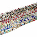 Silver Bottom Mix Color Rhinestone Cup Chain for Dress