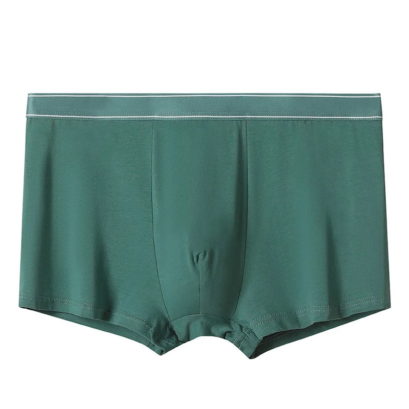 Cotton Underwear for Men Breathable Mid-waist Brief Sewing Waistband Boxer Perfect for Summer & Sport Wear