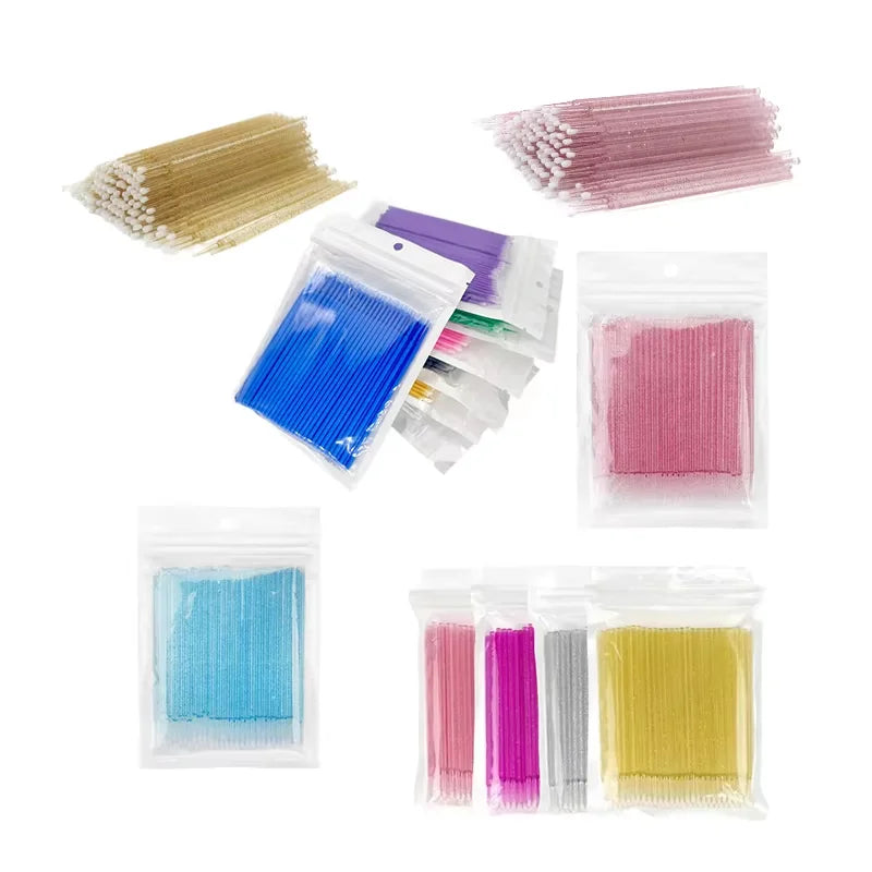 Wholesale Mascara Wands Disposable Crystal Eyelash Lash Brushes Spoolies Lash Extensions Spoolie Mascara Wand Brush