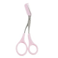 Stainless Steel Eyebrow Trimmer Scissors Comb Brow Hair Shaving and Shaping Grooming Trimmer Makeup Accessories