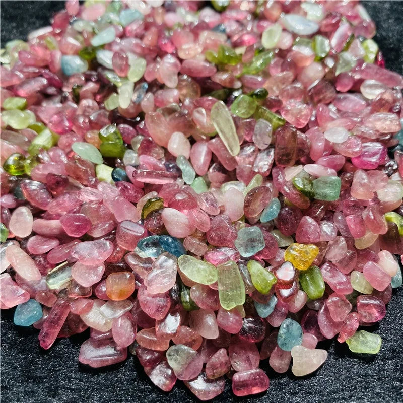 Natural Crystals Chips Healing Stone Pink Tourmaline Gravel