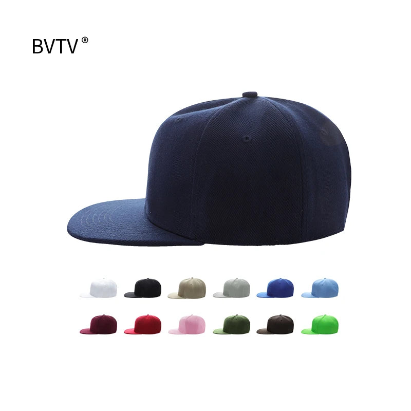 Wholesale 6 Panel Flat Brim Hats Custom Hat logo Embroidery Sports Caps for Men