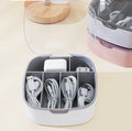 Multifunctional Cable Management Box with Dustproof Transparent Lid New Plastic Charging Cable Organizer for Tool Use