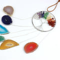 HY Wholesale NATURAL Gravel Crystal Agate WIND CHIME For HOME DECORATION