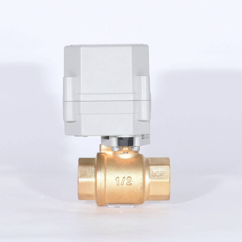 Mini A20-T15-B2-C 2-way DN15 1/2" 12v Brass Motorized Gas Ball Valve