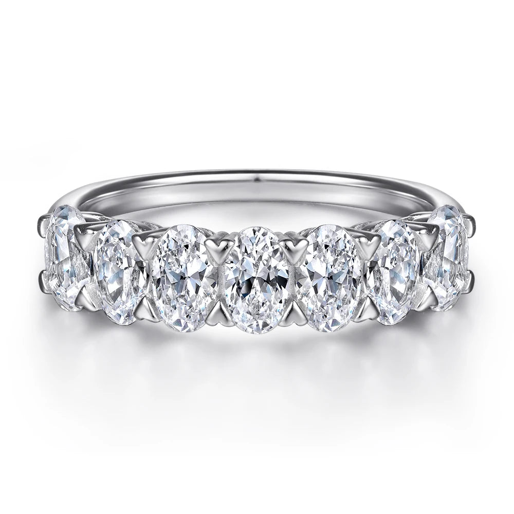 Ready to Ship Fashion Ladies 's Silver 925 Jewelry CZ Wedding Rings for Women Bijoux Femme