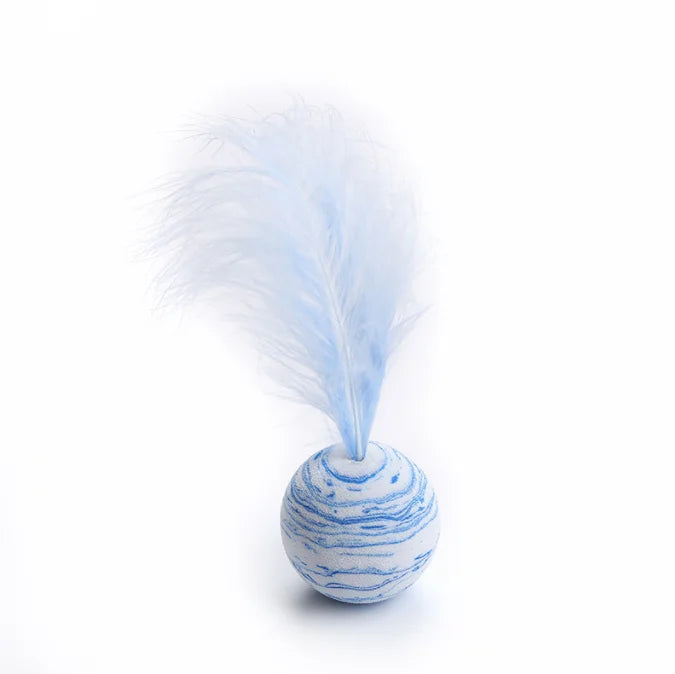 HelloWorld Eva Material Star Ball Interactive Toy Pets Feather Toys Cat Accessories