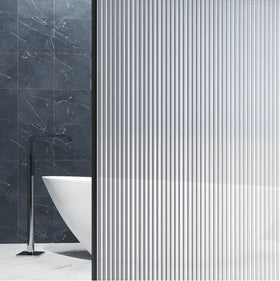 1.52 X 30 m Size Fluted Glass Film Self Adhesive Reeded Sticker Fluted Glass Window Film