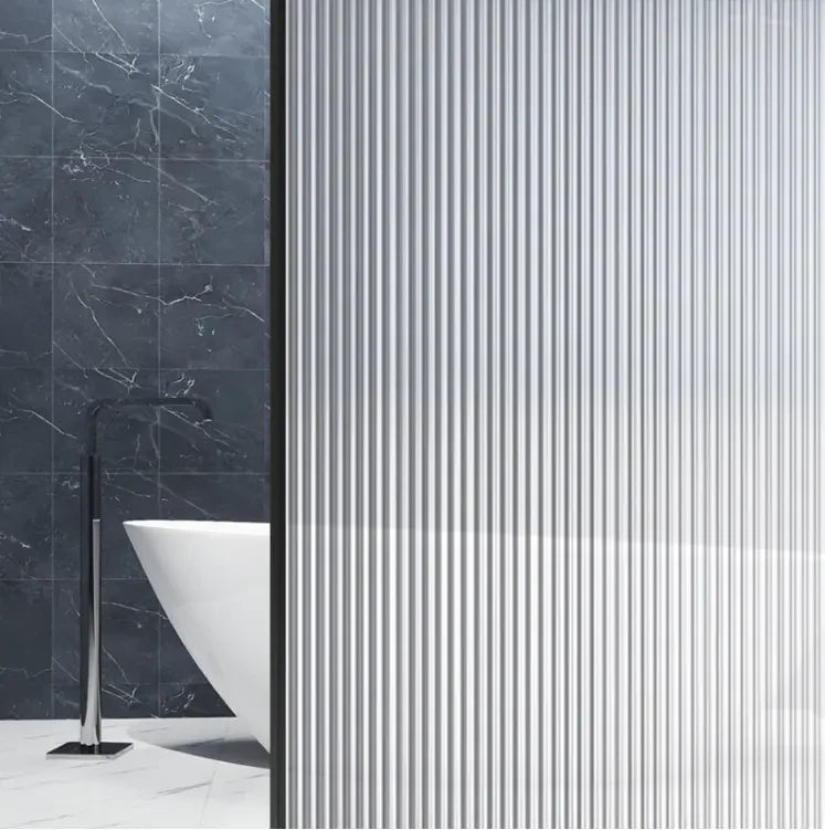 1.52 X 30 m Size Fluted Glass Film Self Adhesive Reeded Sticker Fluted Glass Window Film