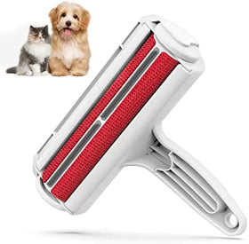 2-Way Pet Hair Remover Roller Removing Dog Cat Hair From Furniture Self-cleaning Lint Pet Hair Remover One Hand Operate