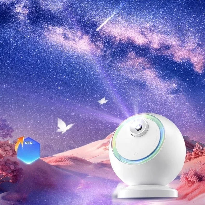 New Upgrade 12 1 Slides Star 3D Visual Wireless Galaxy Star Projector Speaker Ultra Clear Focus Starry Planetarium LED Modern