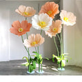 L916 Wholesale Wedding Giant White Red Flower Decoration Giant Artificial Flower Wedding Shop Display Giant Paper Flowers