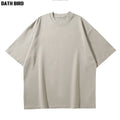 High Quality Men Luxury Custom Heavy 100% Cotton Camisetas Oversize T Shirt Blank Mock Neck Heavyweight Oversized Boxy T Shirt