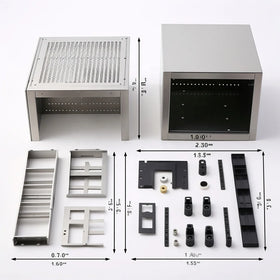 Custom Stamped Stainless Steel/Carbon Steel/Aluminum Sheet Metal Housing for ATM Manufacturing Perforated Design OEM/ODM