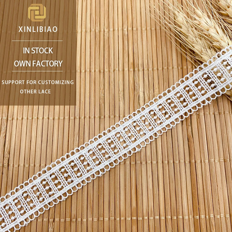 Arrival Embroidered Water Soluble Guipure Sequin Lace Fabric for Garments for Shoes and Bags