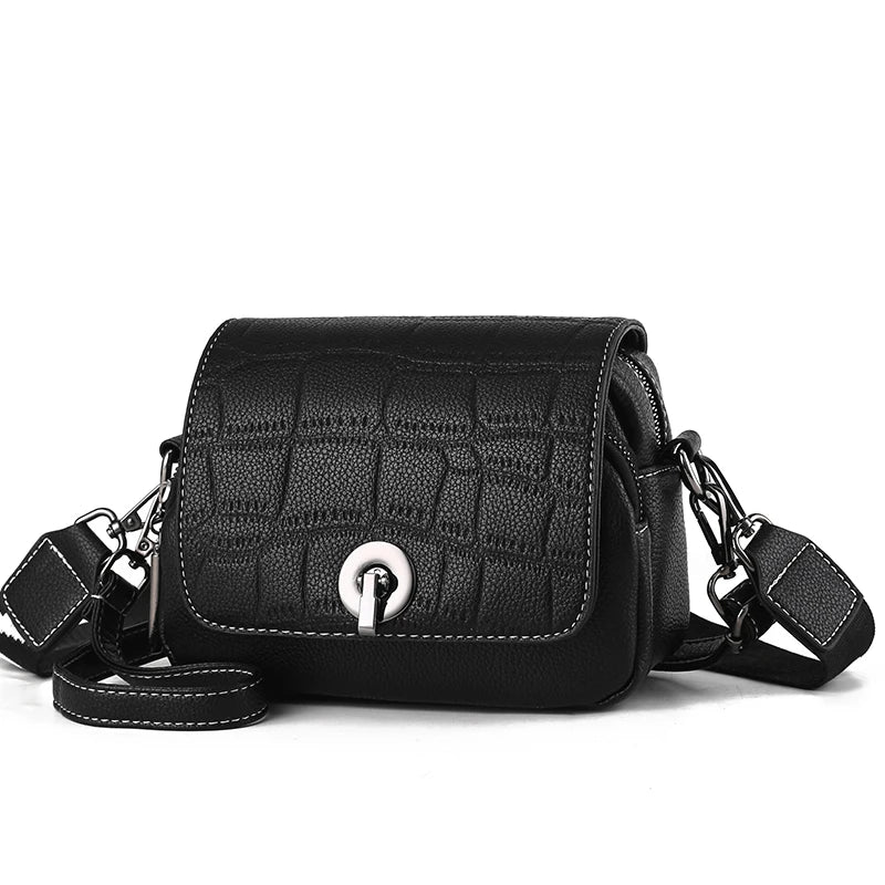 2022 Stone Pattern Small Bag Korean Version of the Wild One-shoulder Messenger Bag