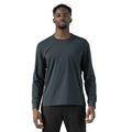 Custom Logo Printed Breathable Quick Dry Plus Size Spandex/Polyester Crew Neck 240g Long Sleeve Men's Autumn Fitness Gym T-Shirt