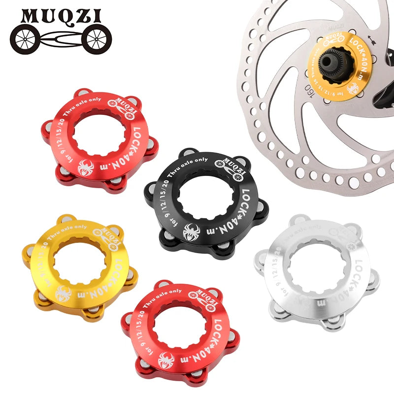 MUQZI Bicycle Parts Hub Adapter 6-Bolt Disc Brake Rotor Center Lock Adapter