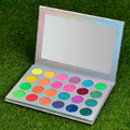 Low Moq Eyeshadow Palettes Private Label Neon High Pigmented Vegan Matte Glitter Eyeshadow Palette