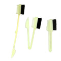 Cheap Free Sample Plastic Boar Bristle Hair Edge Control Brush 2 in 1 Folding Edge Control Brush