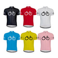 Wholesale Custom 100% Polyester Breathable Short Sleeve Unisex Cycling Shirt Bicycle Jersey