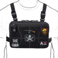 YAKEDA Custom Logo Black Utility Crossbody Tactico Pechera Para Pecho Porta Tactical Rig Chest Bag for Men