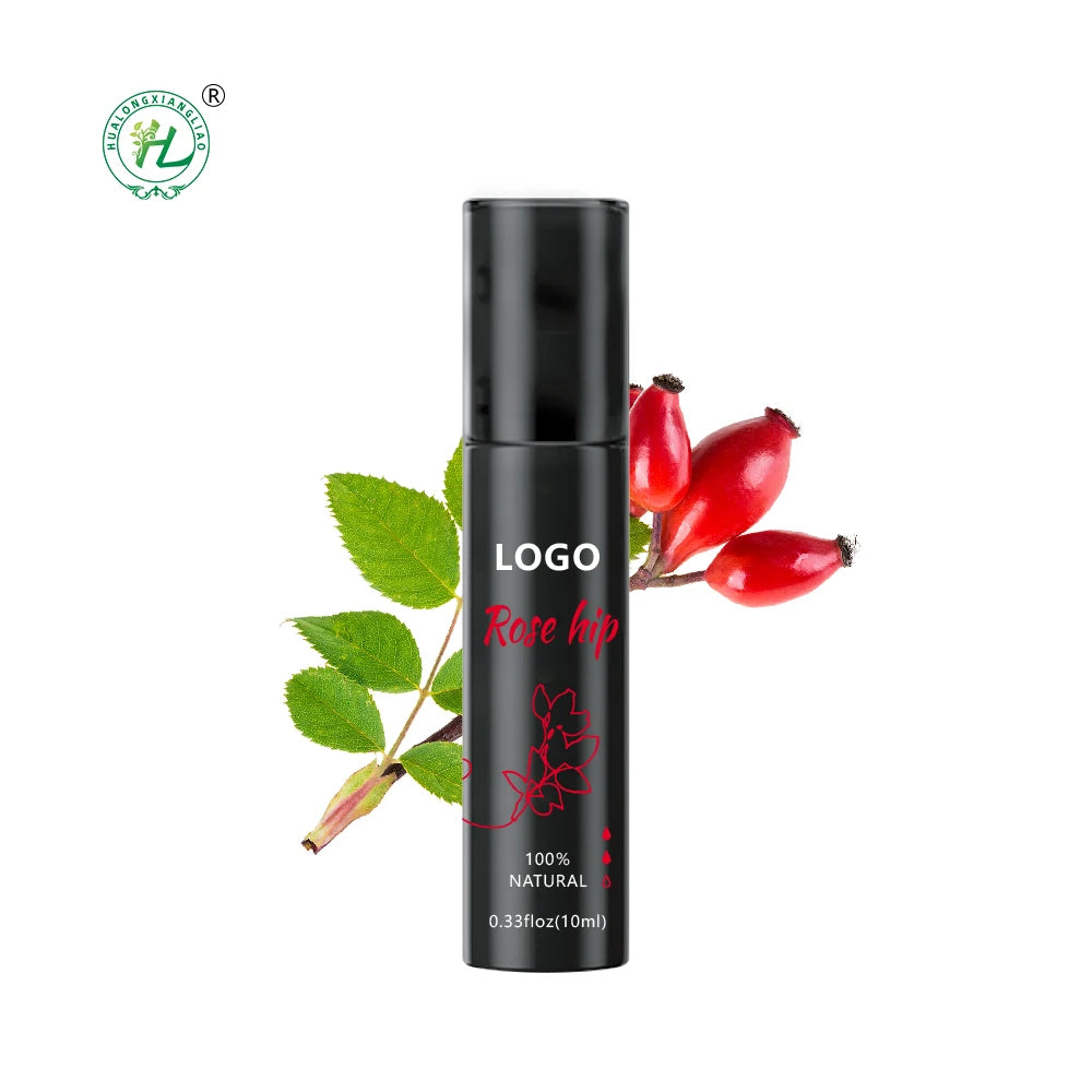 HL- Roll on Rosehip Perfume Essential Oil Supplier10ML Bulk Rose Hip Oil Carrier for Scars Hair & Body | Aromatherapy