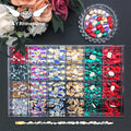 CY Gems Loose Crystal AB Flatback Big Fancy K9 Mixed Shape Non HotFix Rhinestones Kit