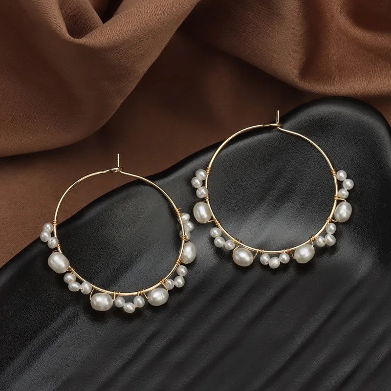 Wholesale Original Design Natural Freshwater Pearl Earrings Women's Classic Fashion Accessories