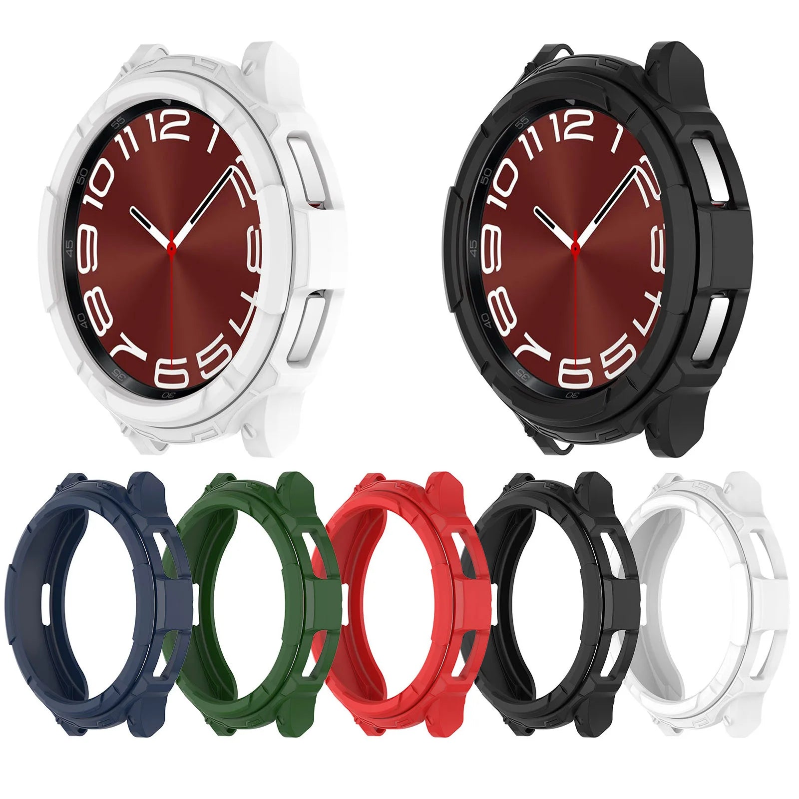 IVANHOE for Samsung Galaxy Watch 6 Classic 43MM 47MM Bezel Ring Cover Protection Case Smart Watch Protective Frame