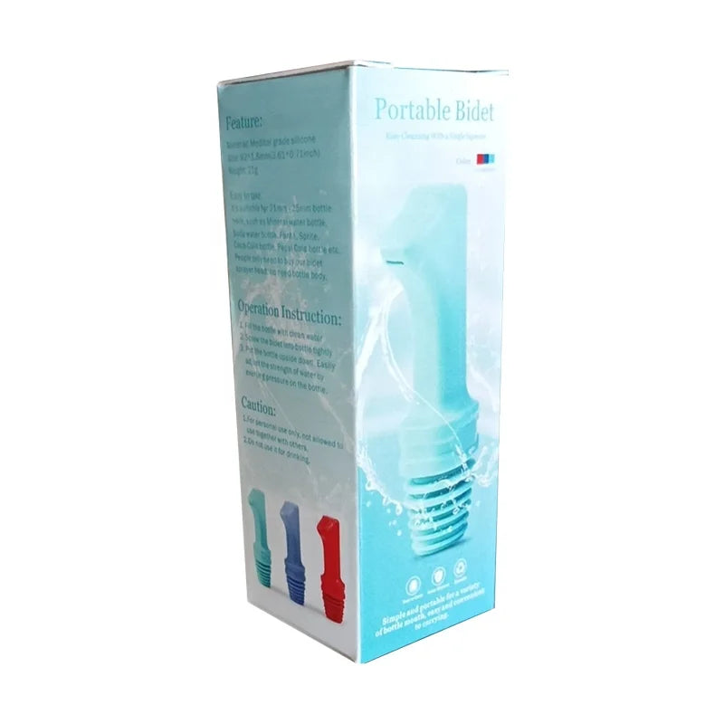 1PCS Pack HaoEhhl HJ220919 Modern Outdoor Use Medical Grade Silicone Backpack Bidet Vertical Spray OEM/ODM Wholesale Portable