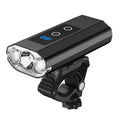 1200 Lumen Bicycle E-bike Three Beads Headlight Mountain Bike Lights Night Riding Head Light Waterproof Rechargeable Front Lamp