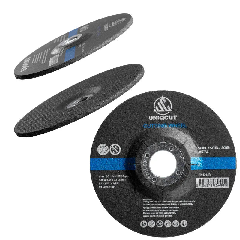 125x6.0x22.23mm Durable Grinding Disc Professional for Metal & Stainless Steel Power Tools