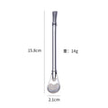 Reusable Stainless Steel Yerba Bubble Tea Drinking Straws with Bar Mat Spoon Accessories