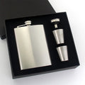 Luxury Stainless Steel Colourful Hip Flask Premium 7oz 8oz Liquor Wine Pot Flagon Alcohol Portable Hip Flasks Set With Gift Box