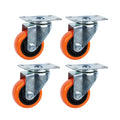 Manufacturer's Heavy Duty 4 Inch 5 Inch PU PP TPR Cart Wheel Customizable Industrial Caster Trolley Wheels ODM & OEM Supported