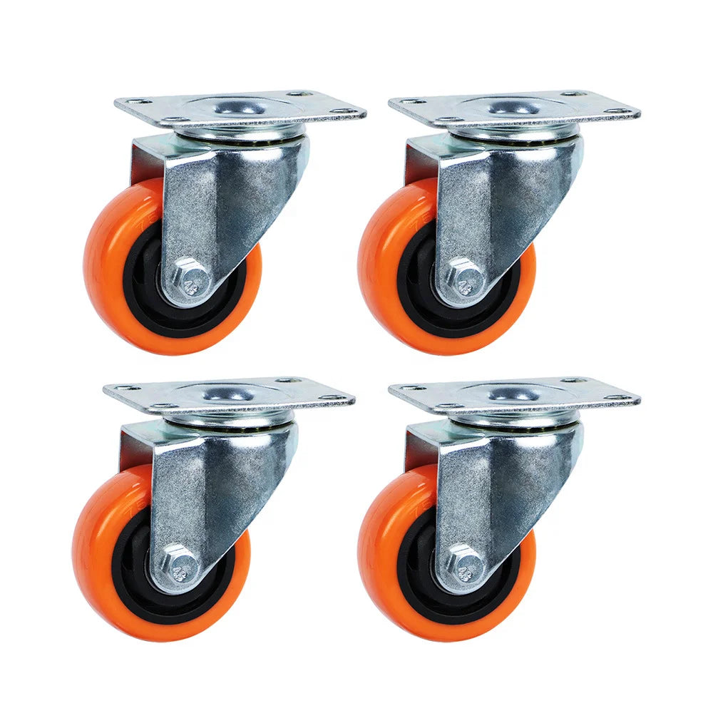 Manufacturer's Heavy Duty 4 Inch 5 Inch PU PP TPR Cart Wheel Customizable Industrial Caster Trolley Wheels ODM & OEM Supported