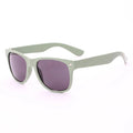 Hot Sales Custom Logo Gradient PC Acrylic Unisex Promotional Sunglasses Wheat Straw Recycled Plastic Frame Beige Purple Red